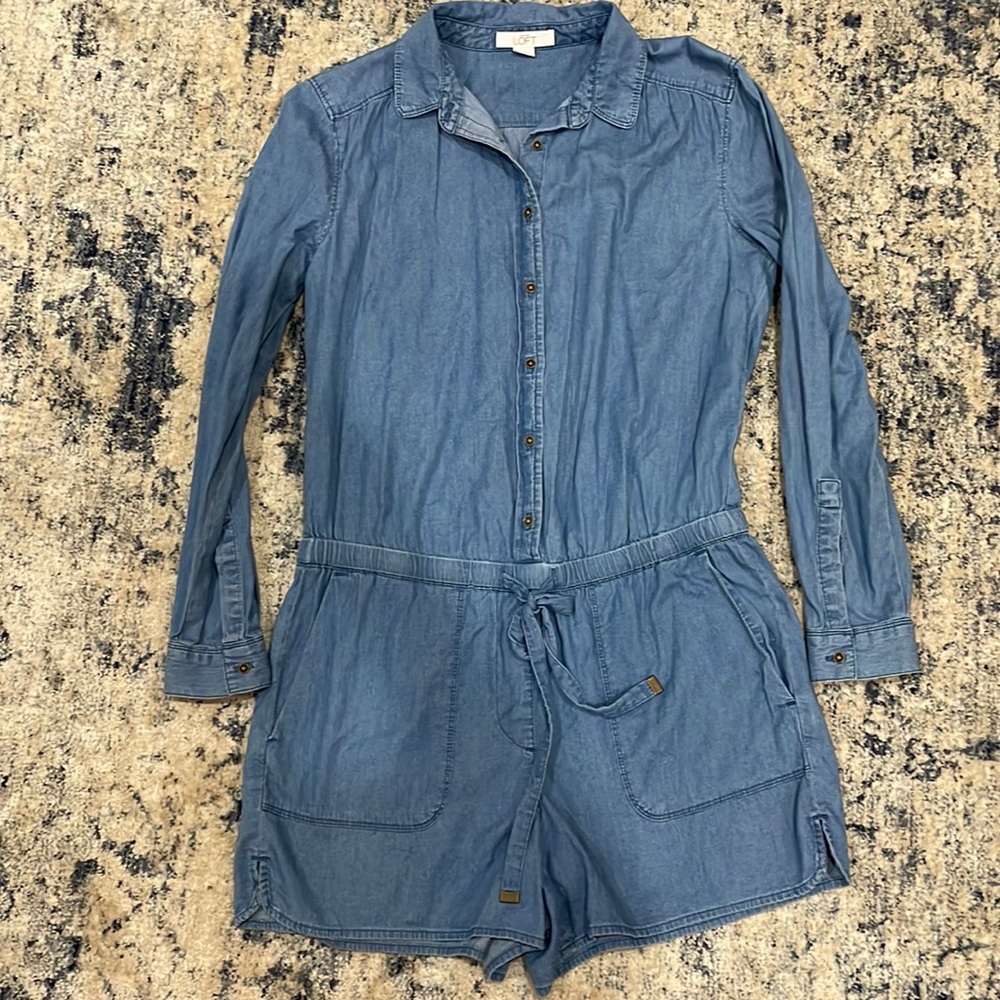Denim loft romper
